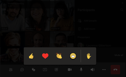 MicrosoftTeams reactions